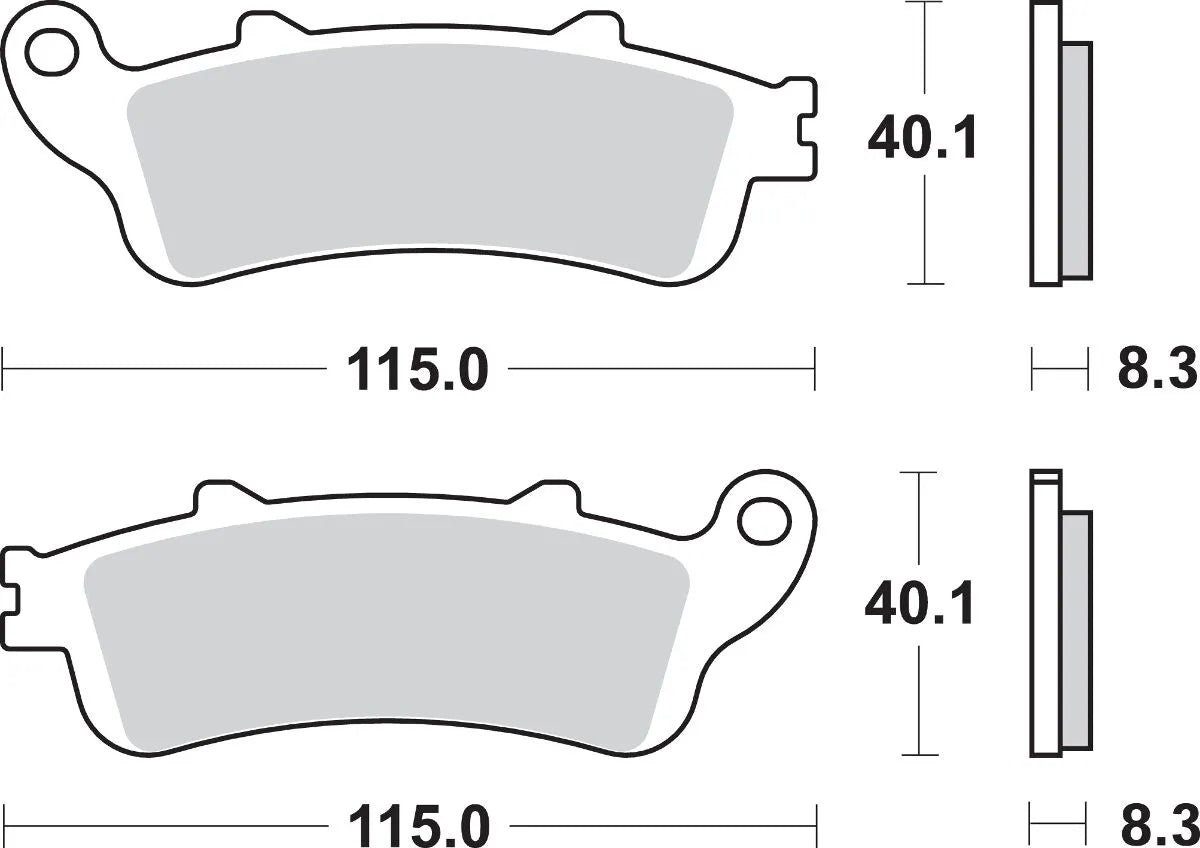 Sbs Ls Street Excel Sintered Rear Brake Pads - Rear
