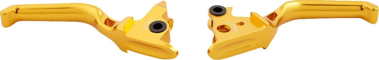 Arlen Ness Method Lever Set - Gold Billet Aluminum
