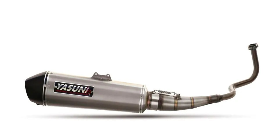 Yasuni Maxiscooter 4t Komplett Avgassystem - Titanium Look - ECE Väglaglig