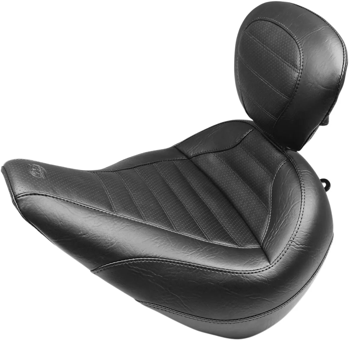 Mustang Touring Seat - Black Vinyl - For Harley Davidson