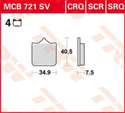 Trw Crq Series Carbon Race Brake Pads - Front