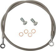Parts Unlimited Förlängd bromsslang 37" Silver
