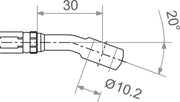 Trw Varioflex Banjo-koppling med 20° böj