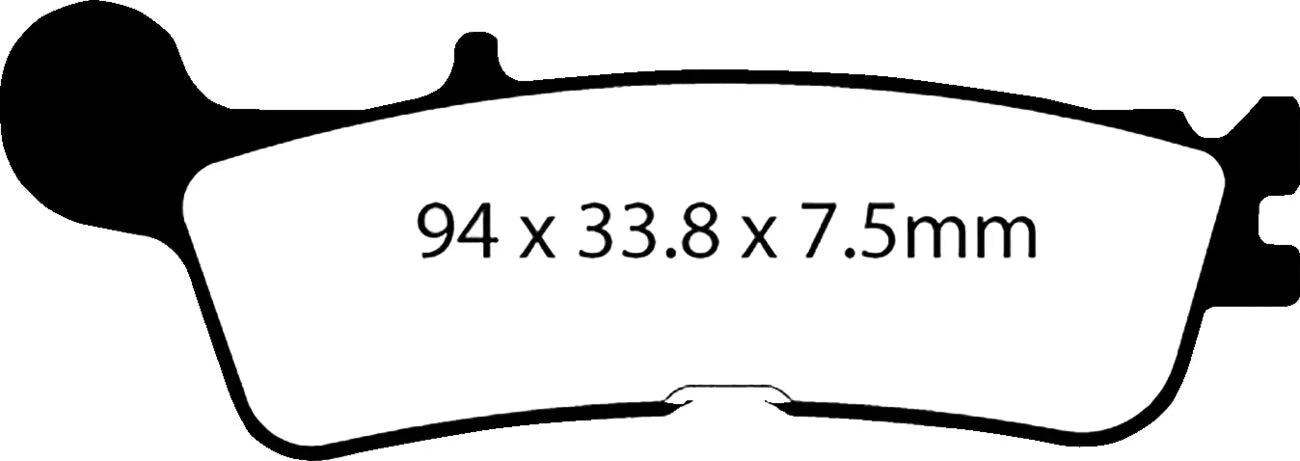 Ebc Long-life Sintered "R" Bromsbelägg - Fram