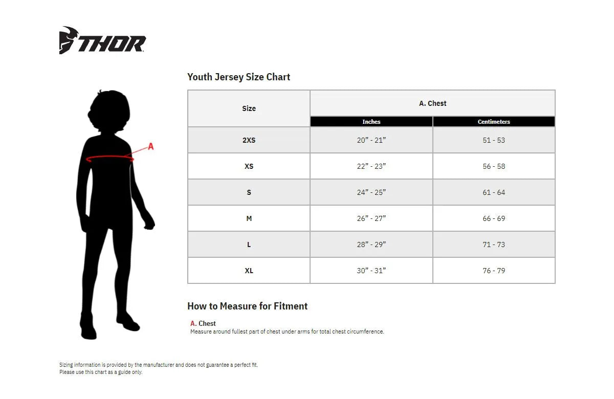 Thor Youth Launchmode Futura Jersey - Blue/Orange/Navy