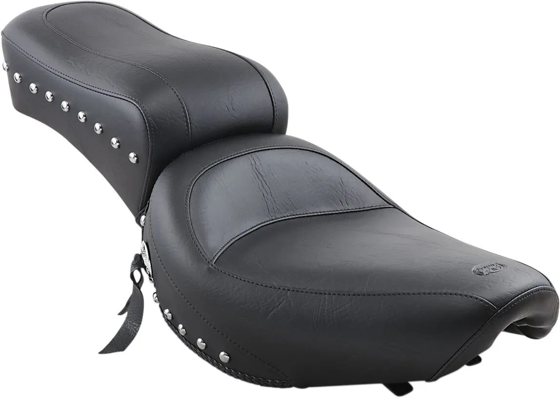 Mustang Studded 2-up Seat - For Harley Davidson