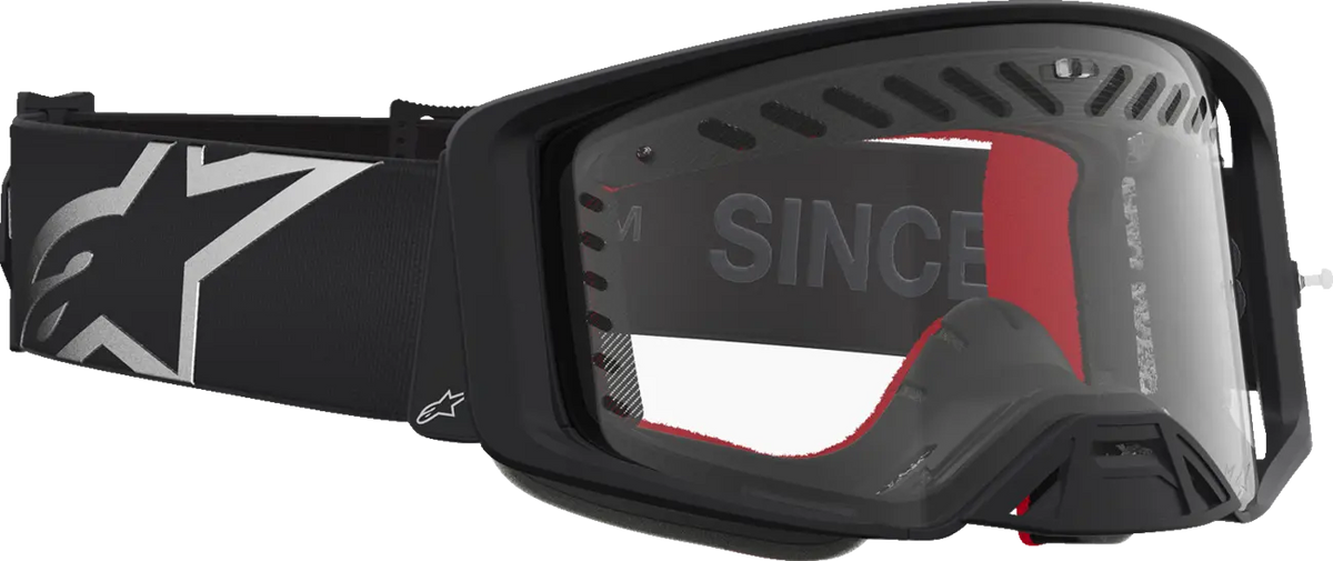 Alpinestars Supertech Dura Air Fluid Goggles Black/Silver/Clear