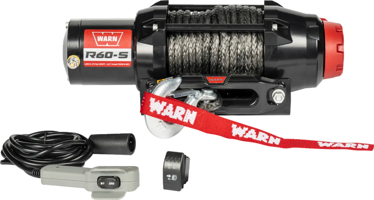 Warn R60 Synthetic Rope Winch 6000 lb