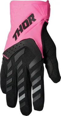 Thor Women's Spectrum Mx Gloves - Black/Fluorescent Pink