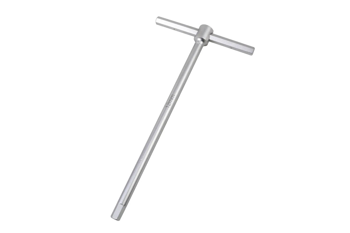 Bikeservice T-Handle Hex Wrench 12mm 320mm Silver