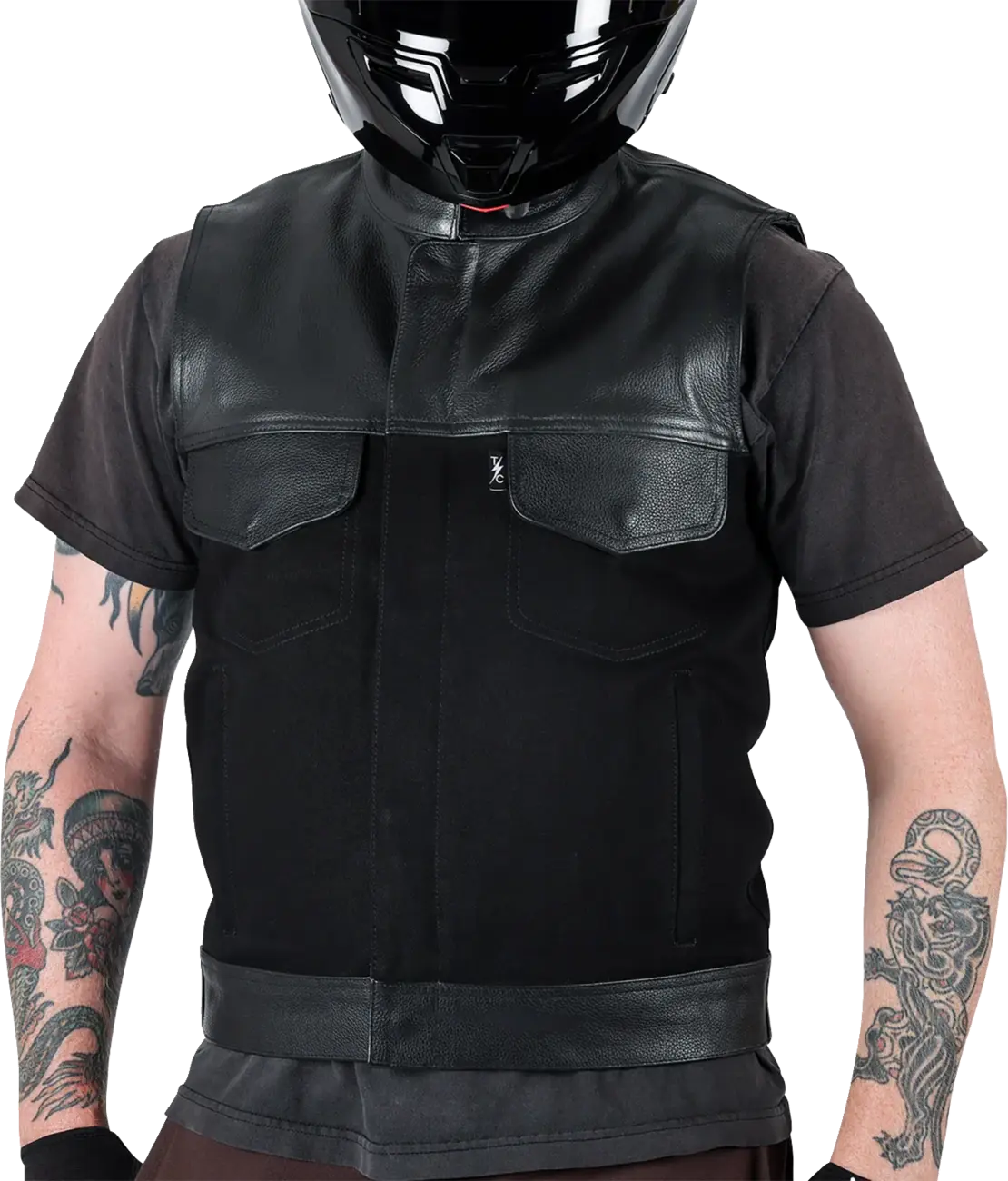 Thrashin Supply Co - Kanan Leather Denim Riding Vest