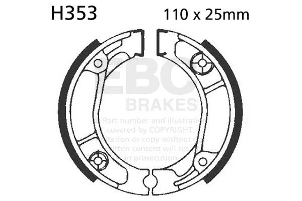 Ebc Standard Brake Shoes - Rear