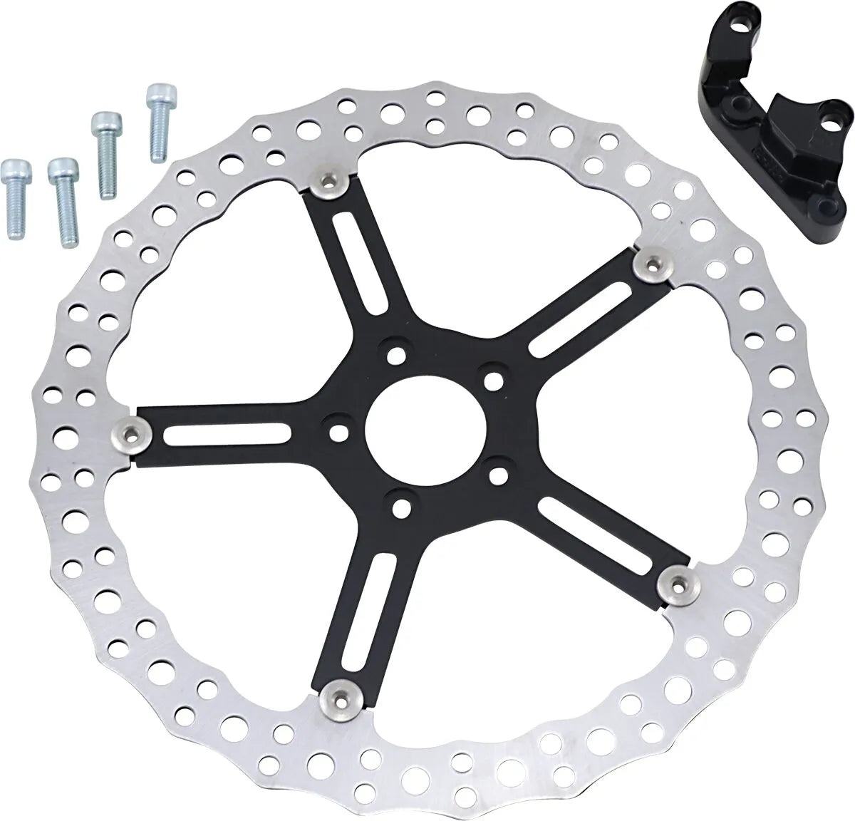 Arlen Ness Big Brake Jagged Flytande Bromsskiva Kit För 18"+ Hjul - Fram