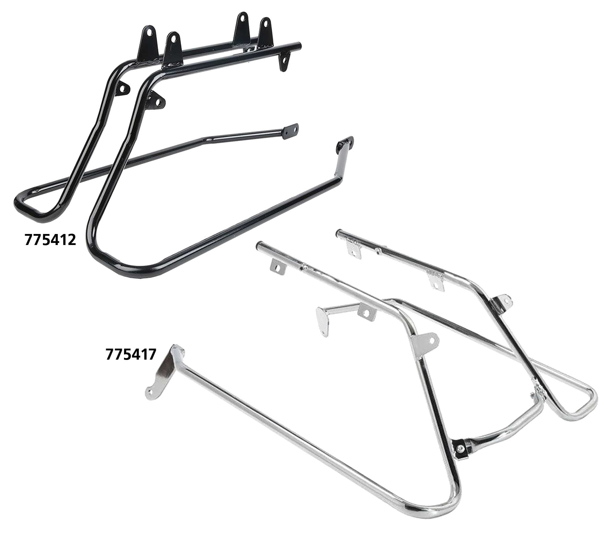 Zodiac Hard Bag Saddlebag Brackets for Softail – Luggage