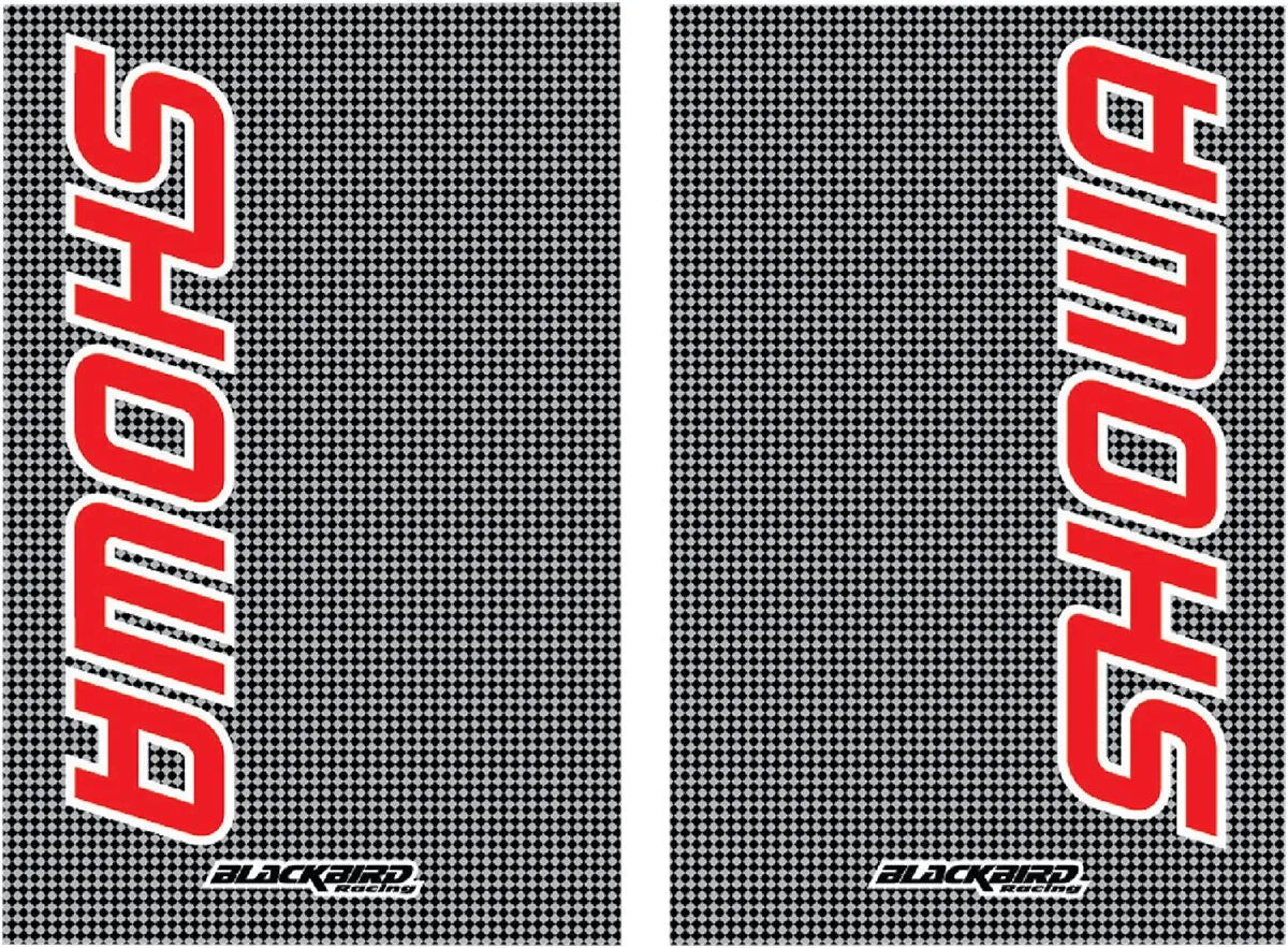 Blackbird Racing Fork Stickers - Red/white Vinyl