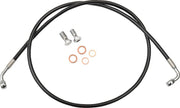 La Choppers Svart Flätad Bromsslang Kit För Mini Ape Hangers