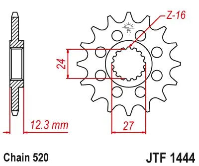 Jt Sprockets Front Sprocket 520