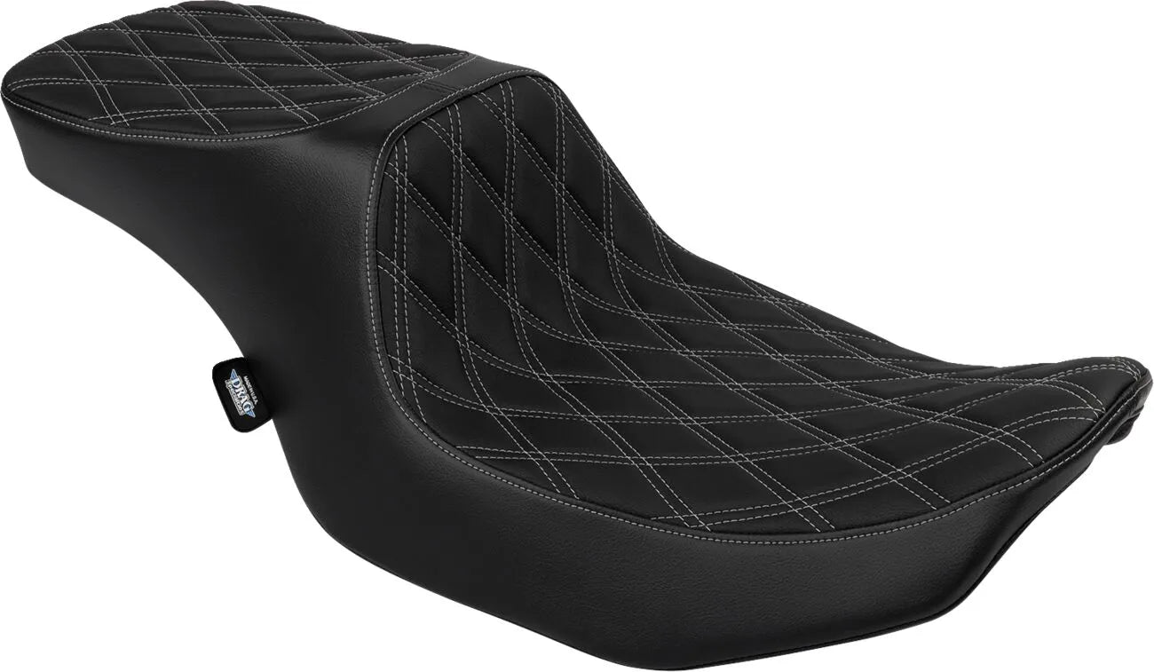 Drag Specialties Performance Predator 2-up Seat - For Harley Davidson
