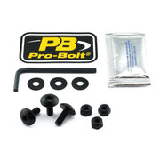 Pro Bolt Aluminium License Plate Bolt Kit - Black