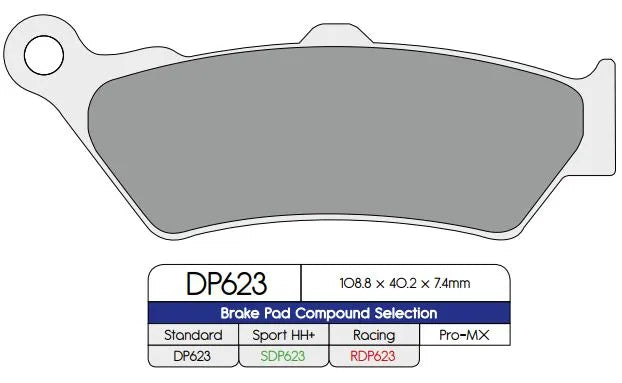 Dp Brakes Rdp Race Pads För Högpresterande Bromsning - Fram & Bak