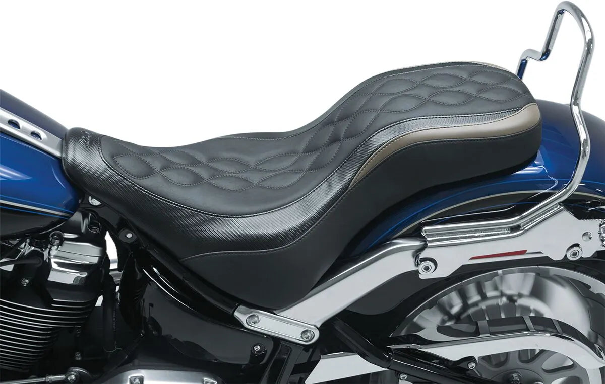 Mustang Day Tripper Seat - Enhanced Comfort - For Harley Davidson