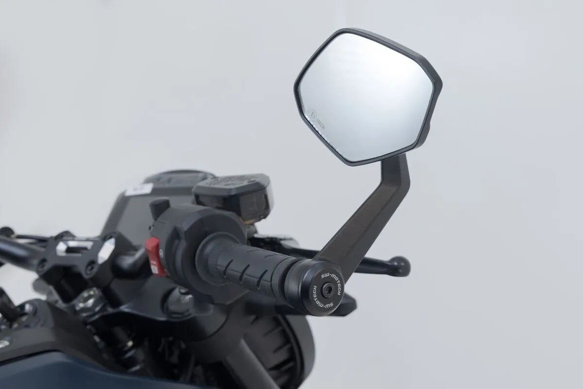 Sw-motech Bar End Mirrors - Black Aluminum