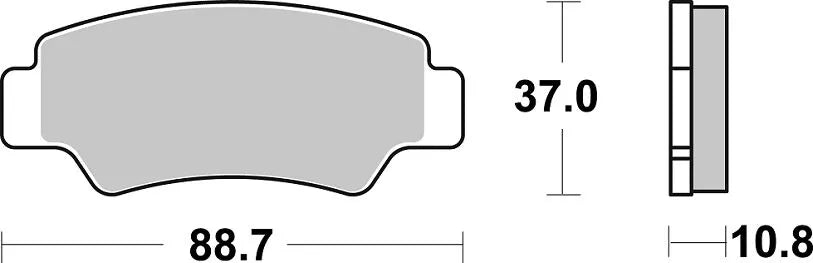 Sbs Hs Street Excel Sintermetall Frambromsbelägg - Fram
