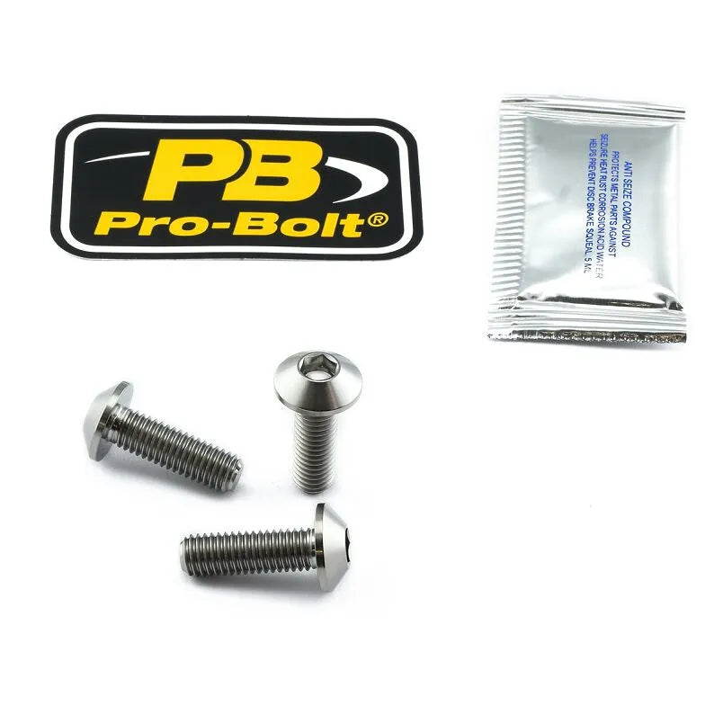 Pro Bolt Titanium Broms Rotor Monteringsbult Kit