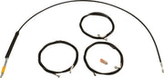 La Choppers Standard Black Vinyl Handlebar Cable/Brake Line Kit