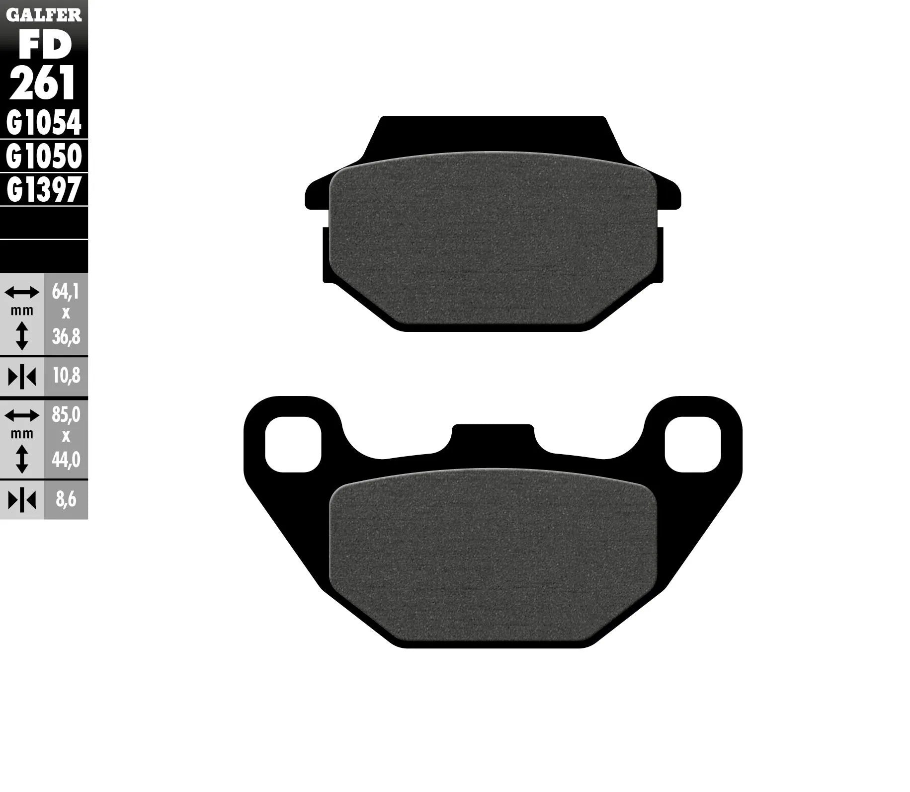 Galfer Organic Brake Pad Set For Motorcycles