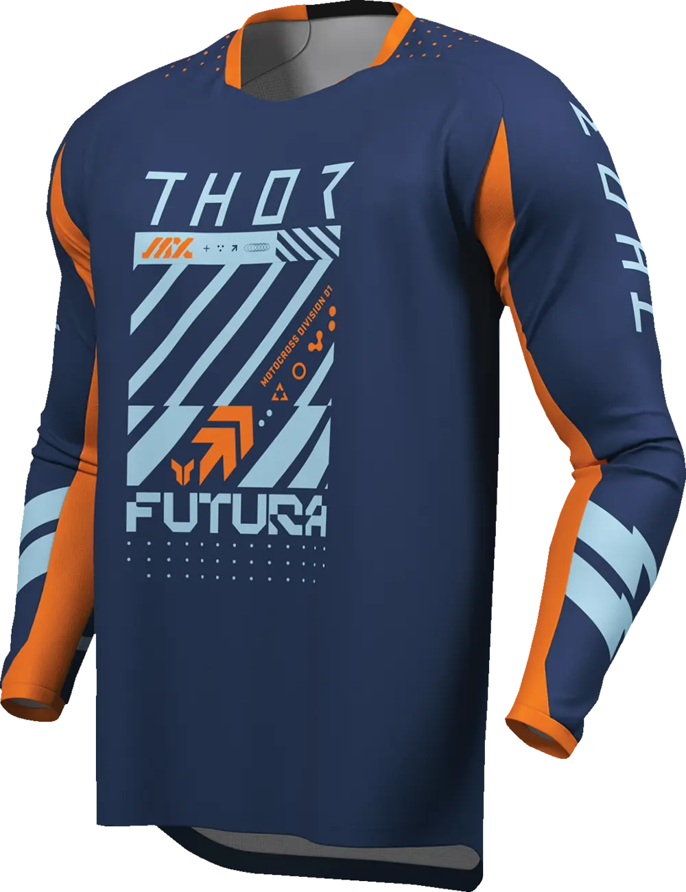 Thor Youth Launchmode Futura Jersey - Blue/Orange/Navy