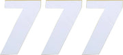 Moose Offroad Vinyl Race Numbers - 4.5" White