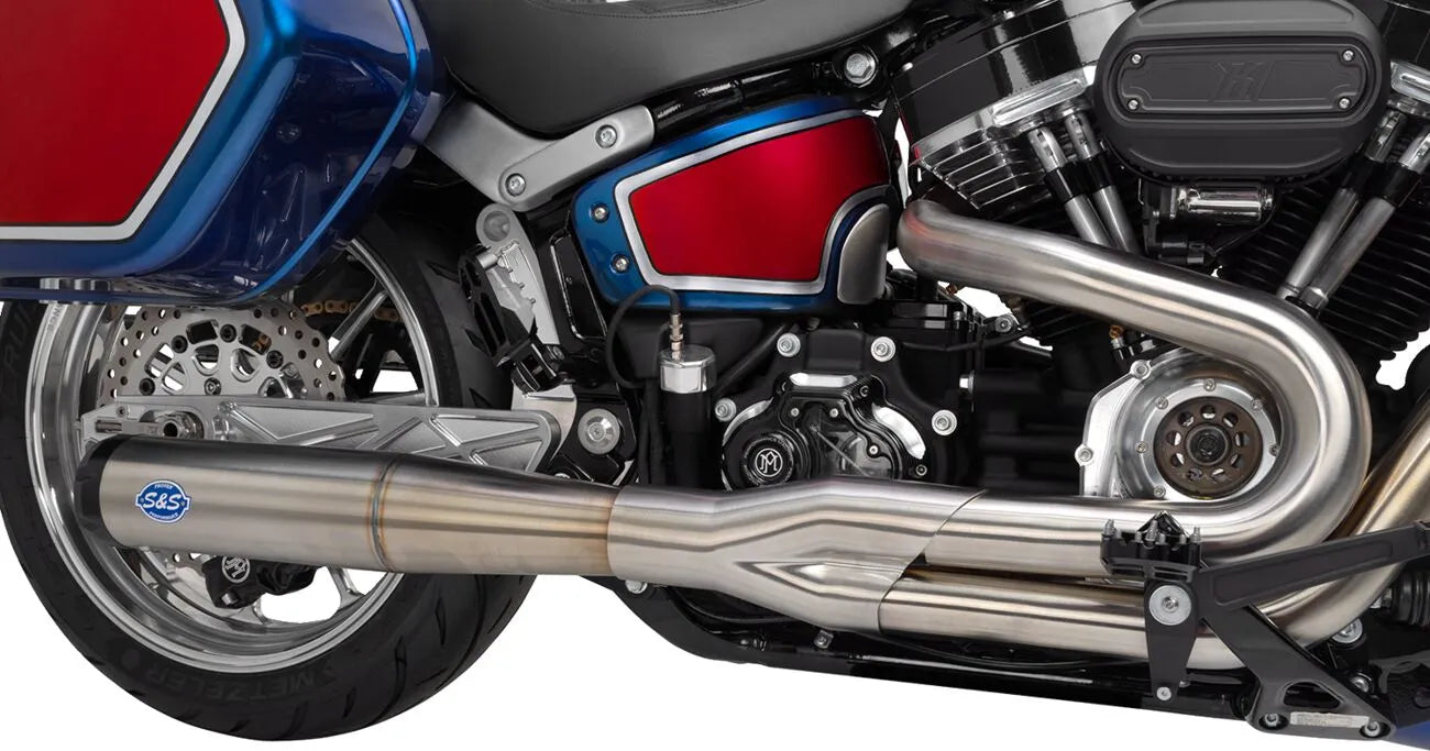 S&S Cycle 2-into-1 Superstreet Avgassystem