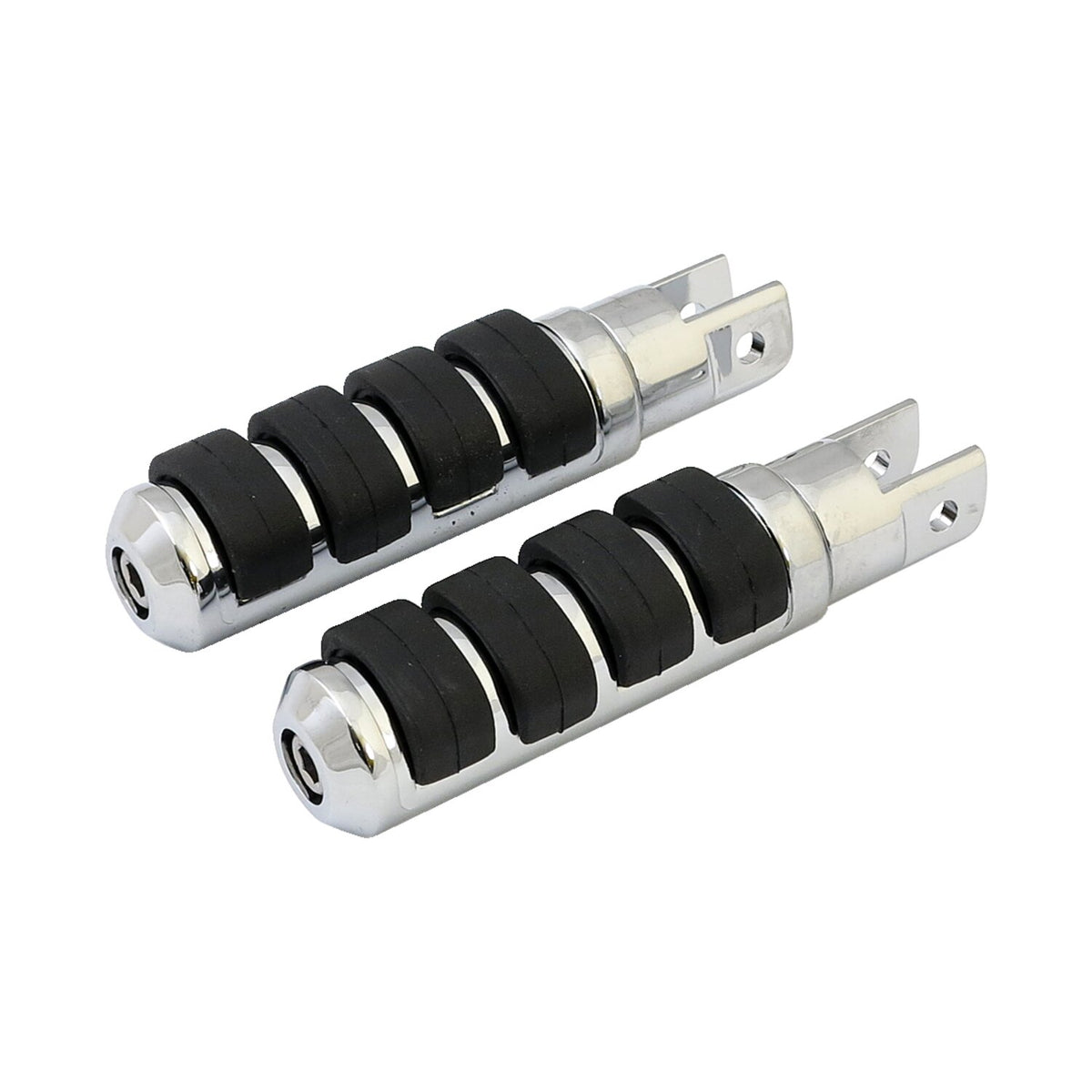 MCS Comfort foot pegs - Small diameter - Chrome
