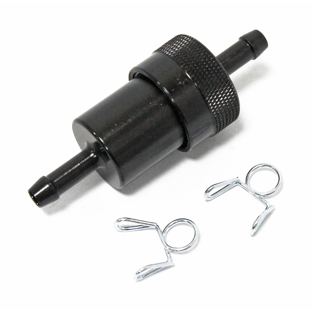 MCS Black aluminum fuel filter 1/4"