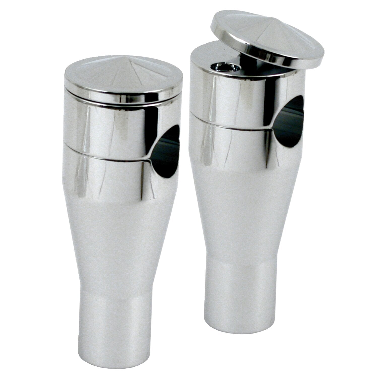 MCS Twist-Top Panhead style risers - Chrome 6" rise