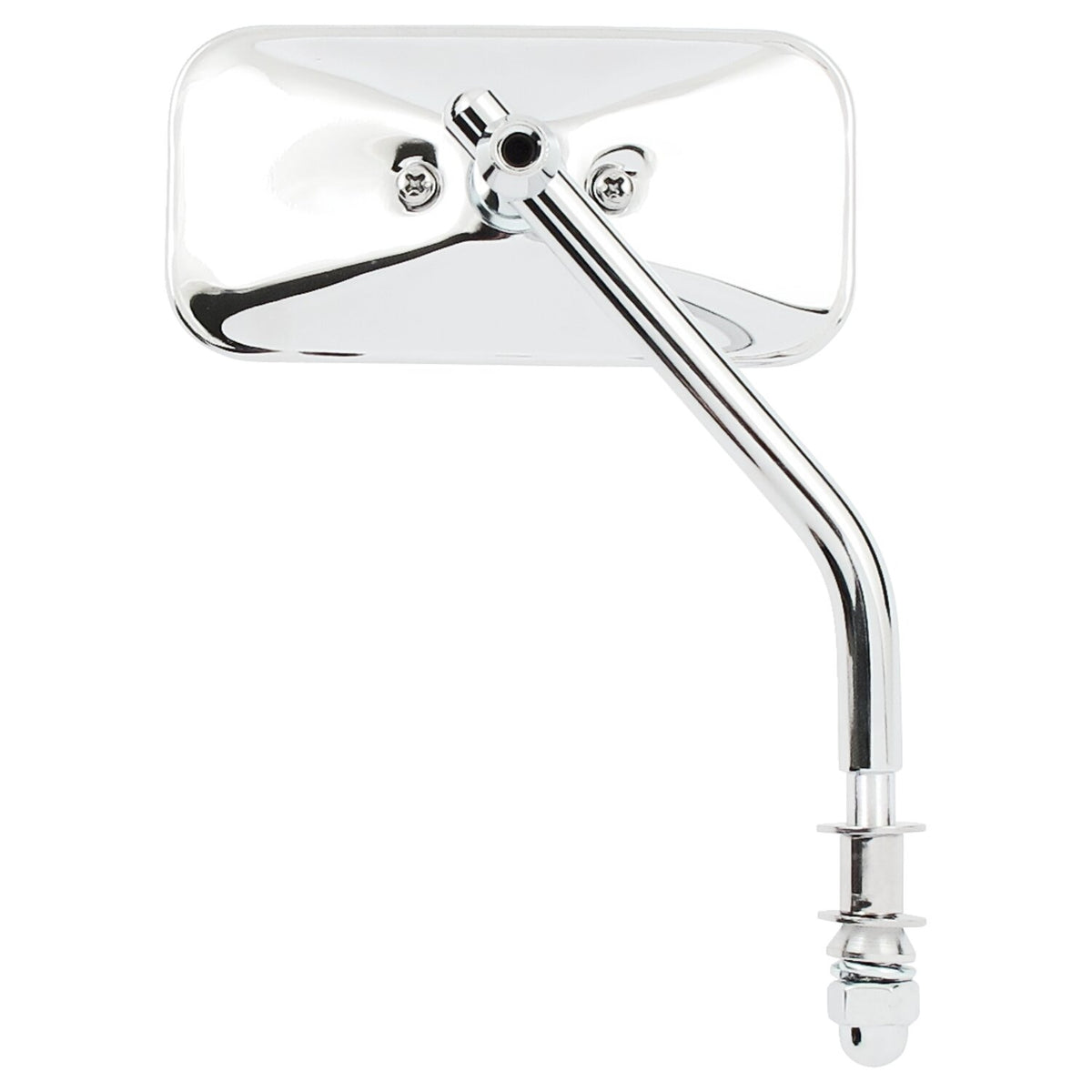 MCS Small rectangular mirror - short stem chrome
