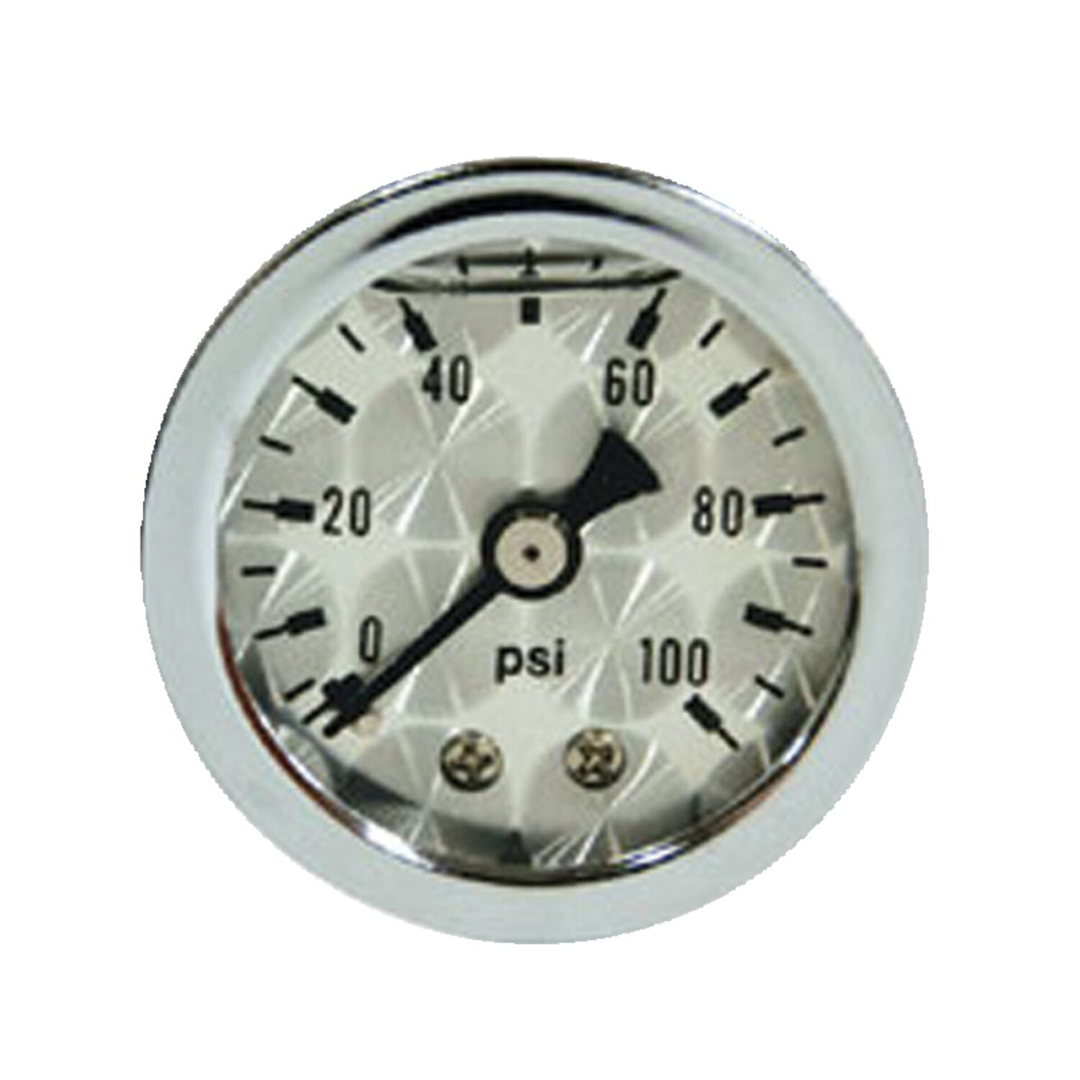 MCS Oil pressure gauge 'Engine-Turned' face - 0-100 PSI
