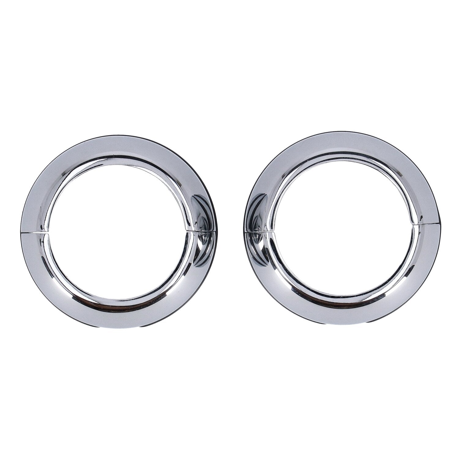 MCS 2-piece chrome fork boot covers