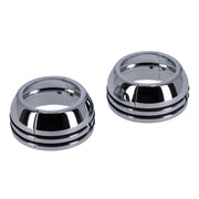 MCS 2-piece chrome fork boot covers