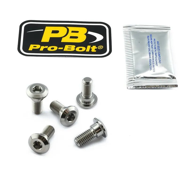 Pro Bolt Titanium Broms Rotor Monteringsbult Kit