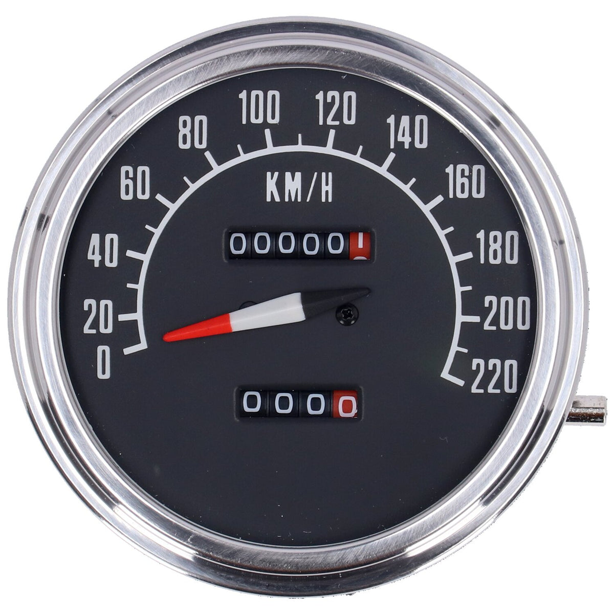 MCS FL speedometer '74-84 face' black - 1:1 kmh