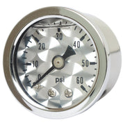 Marshall oil pressure gauge 0-60 PSI - Stainless housing