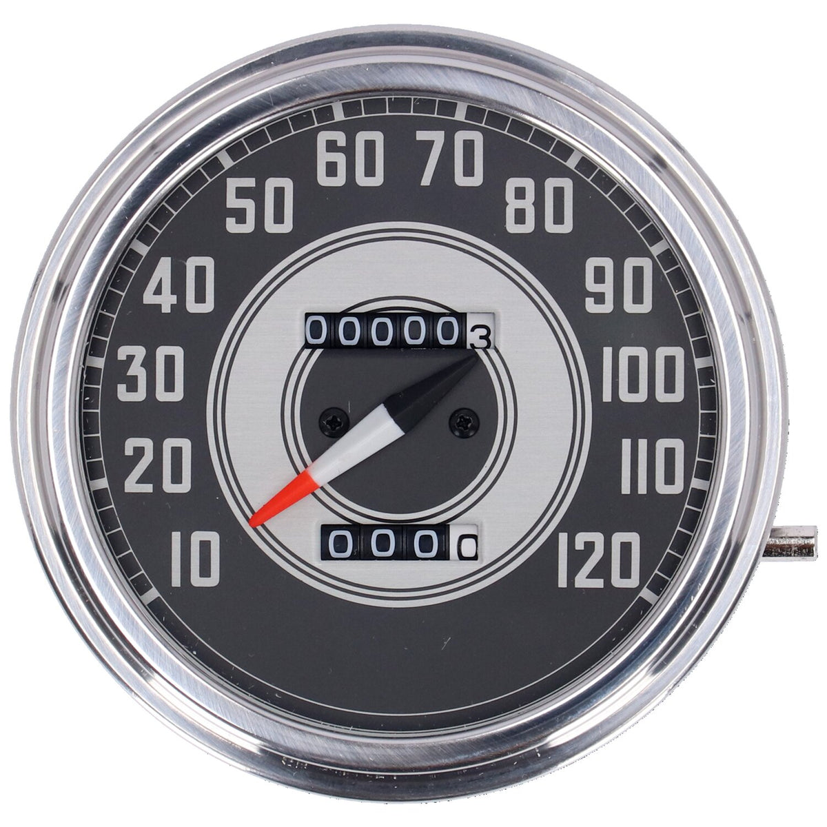 MCS FL speedometer '41-45 face' silver/black - 1:1 mph
