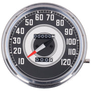 MCS FL speedometer '41-45 face' silver/black - 2:1 mph