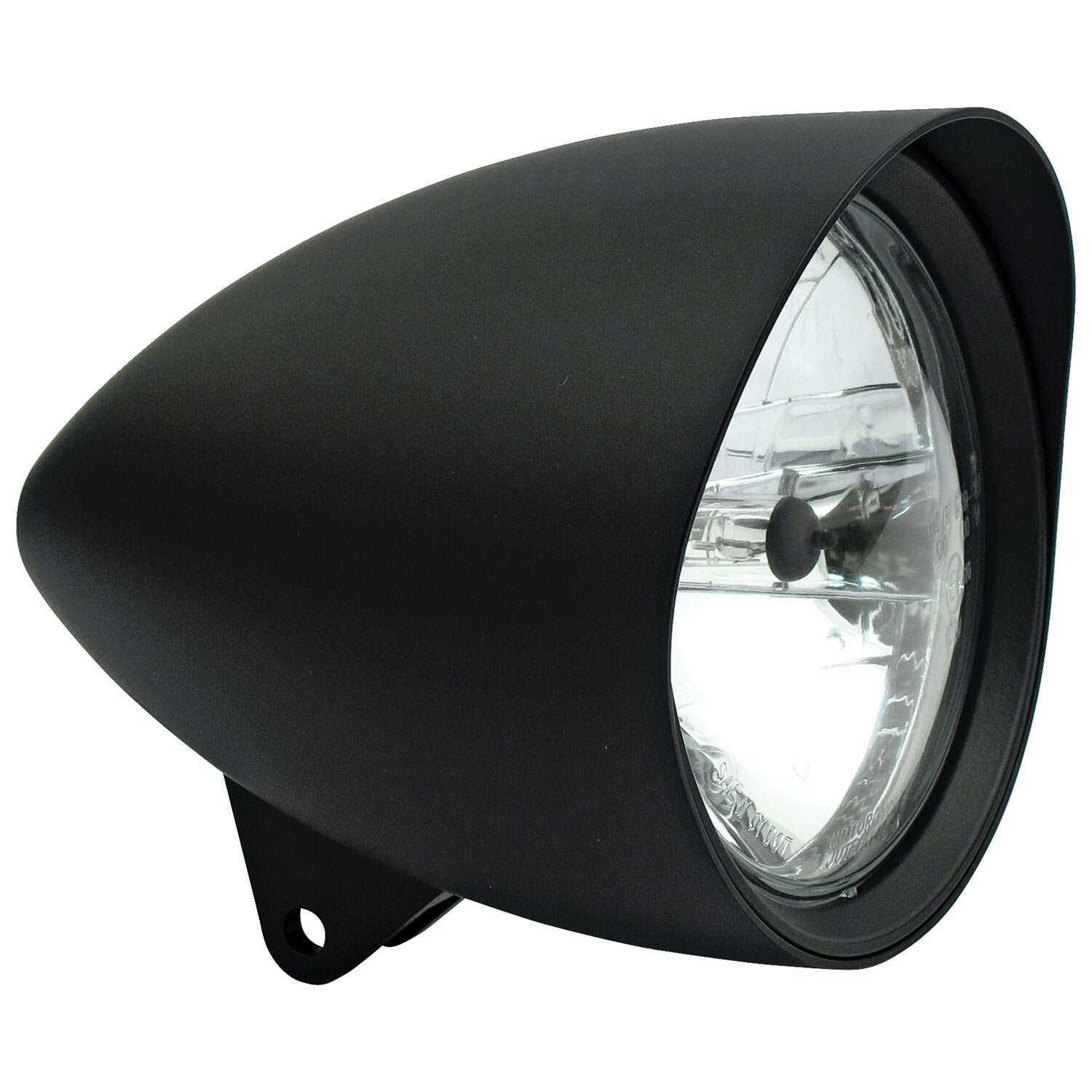 MCS Smoothie 5-3/4" headlamp with round visor - Black