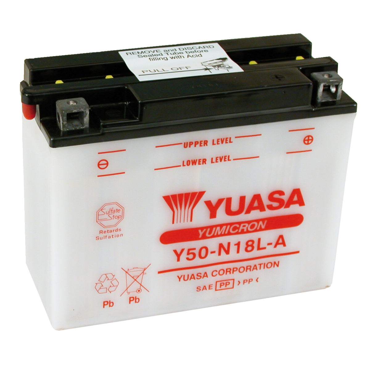 Yuasa Yumicron 12V lead-acid battery Y50-N18L-A - 20Ah