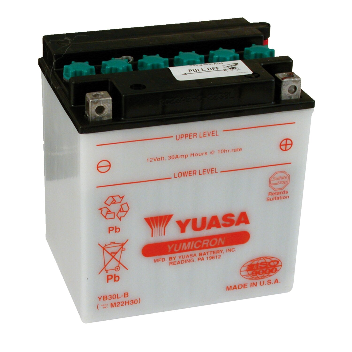Yuasa Yumicron 12V lead-acid battery YB30L-B - 30Ah