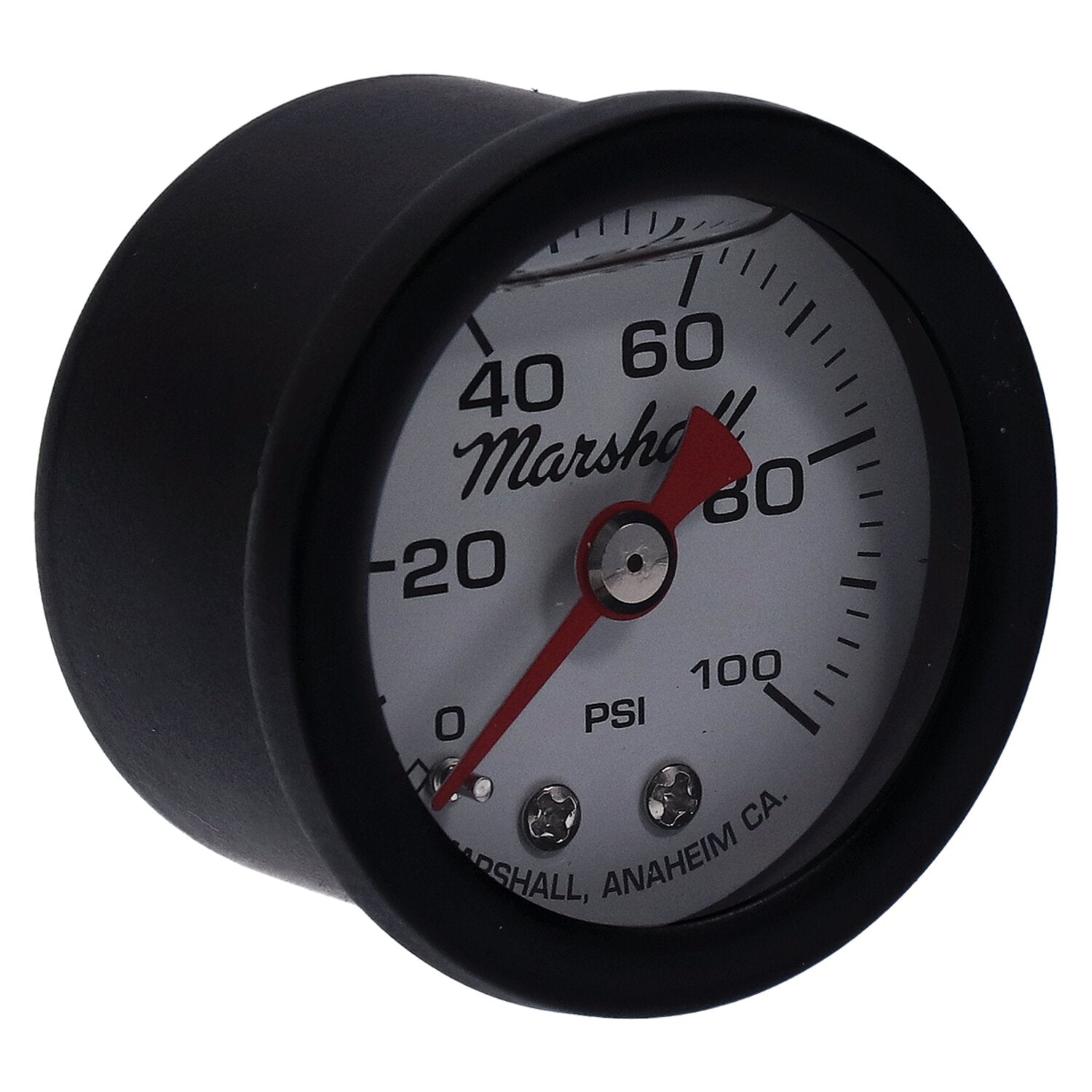 Marshall oil pressure gauge 0-100 PSI - Black housing