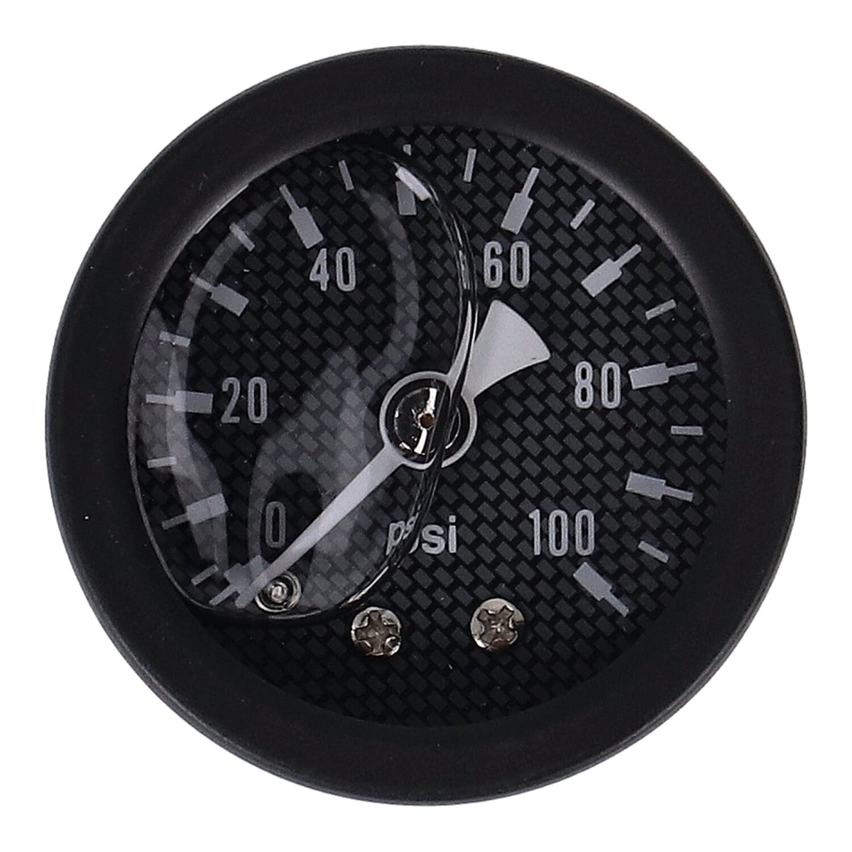 Marshall oil pressure gauge 0-100 PSI - Black housing
